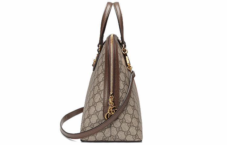 (WMNS) Gucci Ophidia Series GG hand Bag Middle Beige Ebony 524533-K05NB-8745