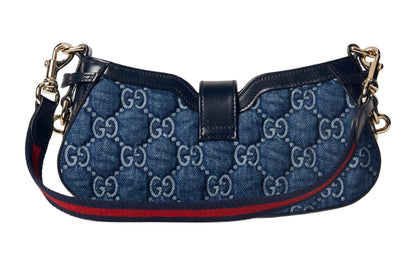 (WMNS) Gucci Moon Side GG Print Mini Shoulder Bag 'Denim Blue' 786015-FADGO-4141