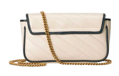 (WMNS) Gucci Marmont Series Shoulder Bag Mini White 574969-0OLFX-9085