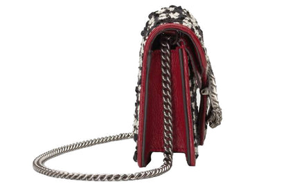 (WMNS) Gucci Dionysus Tiger Head Logo Chain Shoulder Messenger Bag Mini Black / Red 476432-HS8AN-1164