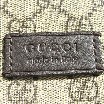 Men's Gucci Logo Canvas Shoulder Messenger Bag Ebony / Brown 406408-KHN7N-8502