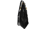 (WMNS) Gucci Horsebit 1955 Retro Gold buckle Leather Drawstring Shoulder Messenger Bag Black 602089-1IV0G-1000