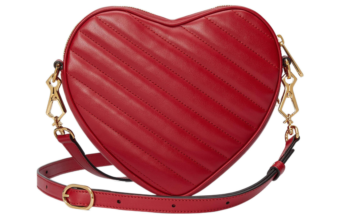 (WMNS) Gucci Interlocking G Mini Heart Shoulder Bag 'Hibiscus Red' 751628-AACCL-6433