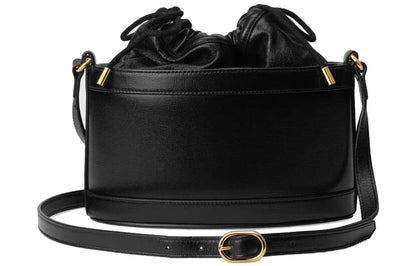 (WMNS) Gucci Horsebit 1955 Drawstring Bucket Bag 'Black' 602118-1DBLG-1000