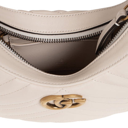 (WMNS) Gucci GG Marmont Half-Moon-Shaped Mini Bag 'Mystic White' 699514-DTDHT-9022