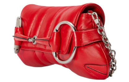 (WMNS) Gucci Horsebit Chain Medium Shoulder Bag 'Red' 764255-AACU1-6404