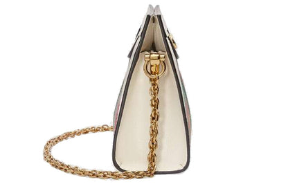 (WMNS) Gucci Ophidia Flowers Leather Chain Shoulder Bag 'Cream White Multi' 503877-HV8AC-9759