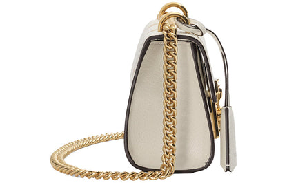 (WMNS) Gucci Padlock Bee Star Small-Sized Single-Shoulder Bag White 432182-DJ2LG-8711