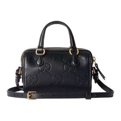 (WMNS) Gucci GG Super Mini Top Handle Bag 'Black' 790130-AADLO-1000