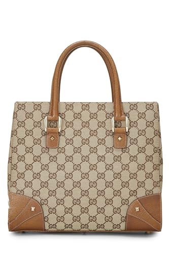 Gucci,  Original GG Canvas Studded Handbag, Brown