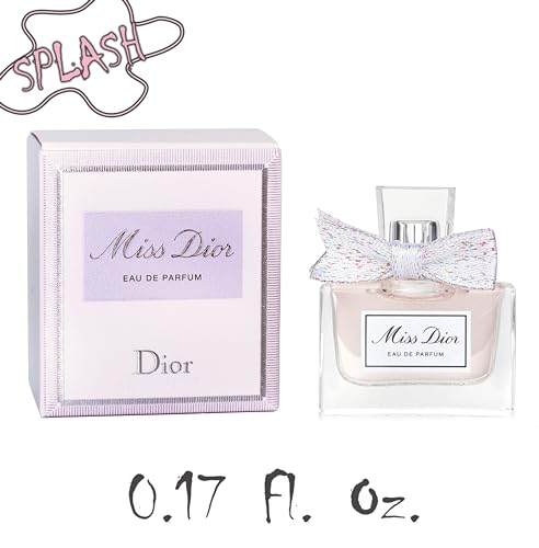 Miss Dior Eau de Parfum Mini Splash for Women, 0.17 Ounce