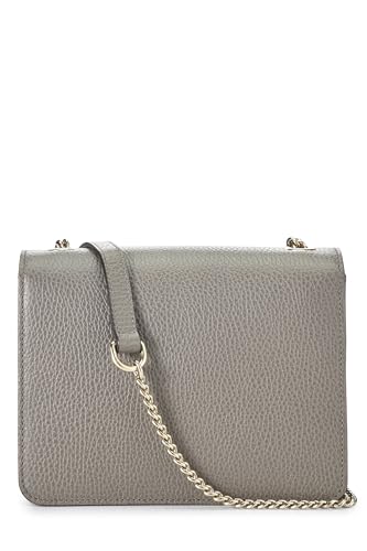 Gucci,  Grey Leather Interlocking Crossbody Small, Grey