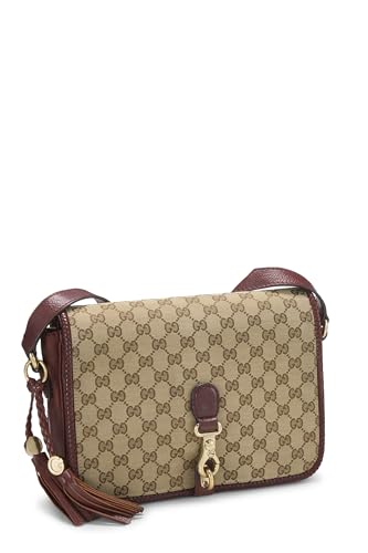 Gucci,  Burgundy Original GG Canvas Marrakech Crossbody, Burgundy