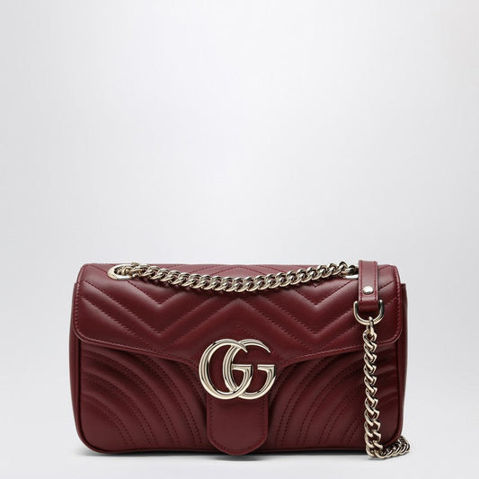 Gucci Gg Marmont Rosso Ancora Small Shoulder Bag Women