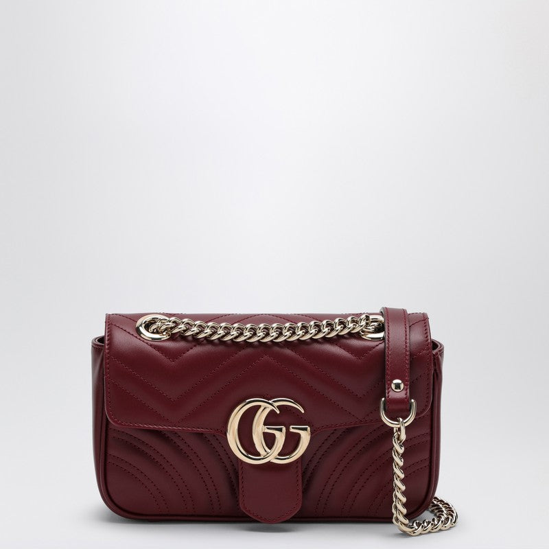 Gucci Mini Gg Marmont Shoulder Bag Rosso Ancora Women