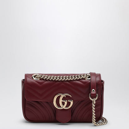 Gucci Mini Gg Marmont Shoulder Bag Rosso Ancora Women