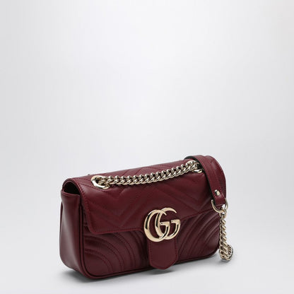 Gucci Mini Gg Marmont Shoulder Bag Rosso Ancora Women