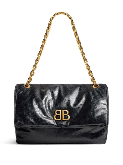 Balenciaga Women Medium Monaco Chain-Strap Bag