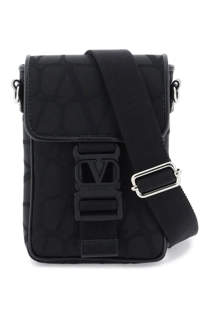 Valentino Garavani Black Iconographe Mini Crossbody Bag Men