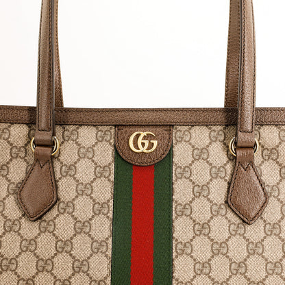 (WMNS) Gucci Ophidia GG Middle-Sized Tote Bag Brown 631685-96IWB-8745