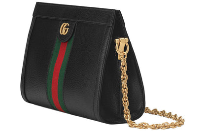 (WMNS) Gucci Leather Ophidia Small Shoulder Bag 'Black' 503877-DJ2DG-1060