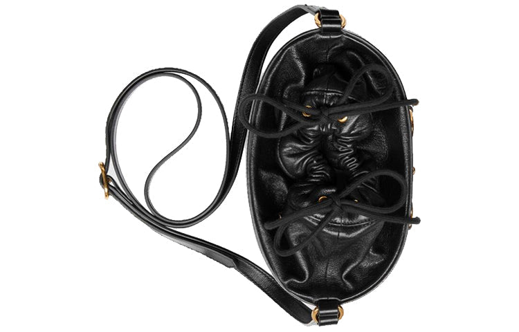 (WMNS) Gucci Horsebit 1955 Drawstring Bucket Bag 'Black' 602118-1DBLG-1000