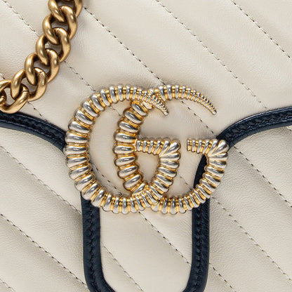 (WMNS) Gucci Marmont Series Bag Pack Small White 443497-0OLFX-9085