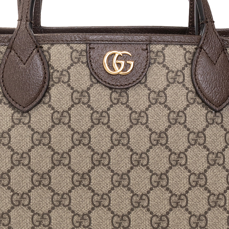 (WMNS) Gucci Ophidia Medium Tote Bag 'Beige Ebony' 739730-K9GSG-8358