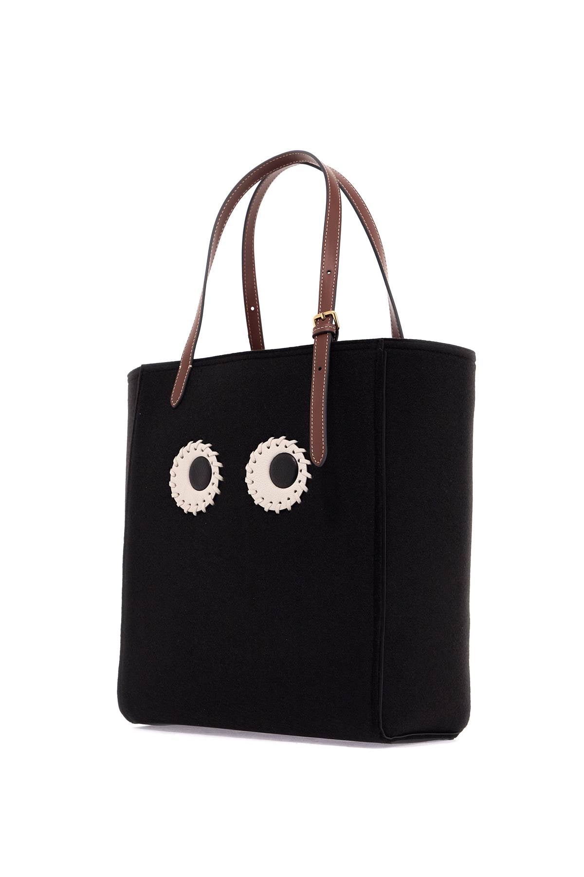 Anya Hindmarch Small Felt Mini Tote Bag With Eye Design, Women