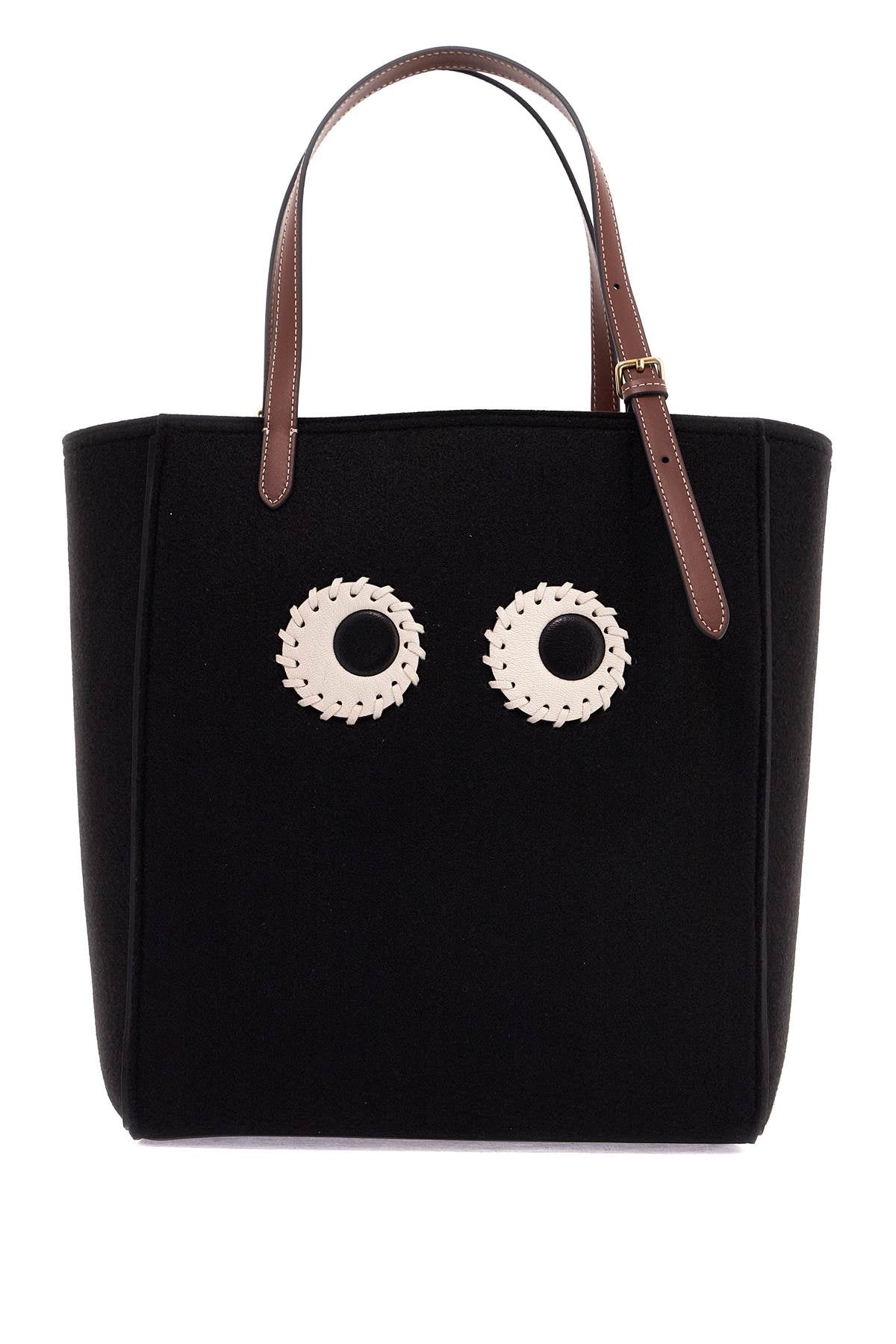 Anya Hindmarch Small Felt Mini Tote Bag With Eye Design, Women