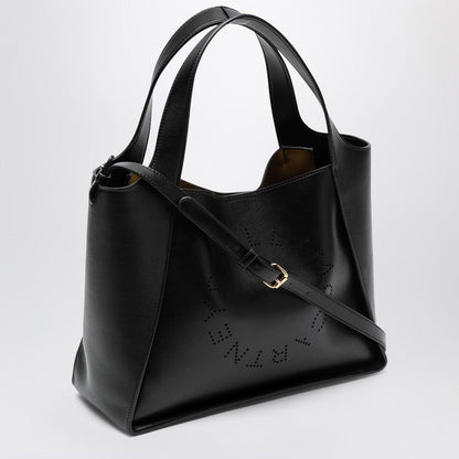 Stella Mccartney Black Medium Stella Logo Bag Women