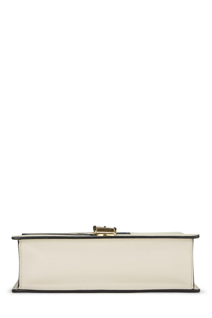 Gucci,  White Leather Sylvie Shoulder Bag Small, White