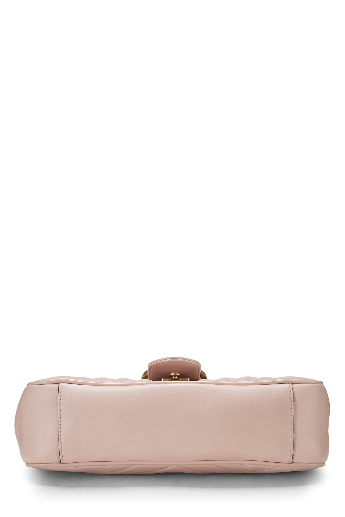 Gucci,  Pink Matelassé Leather GG Marmont Shoulder Bag, Pink