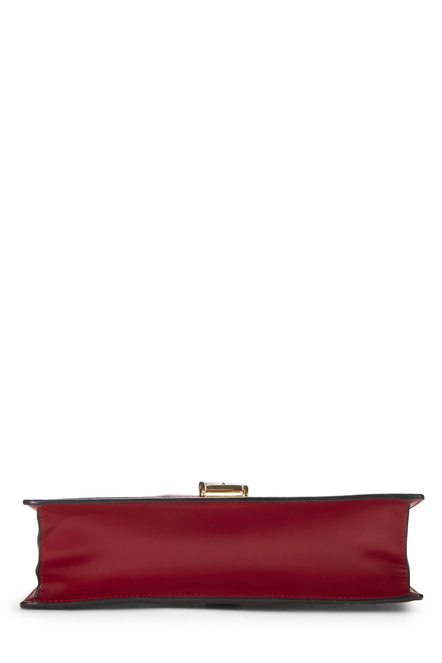 Gucci,  Red Leather Sylvie Shoulder Bag, Red