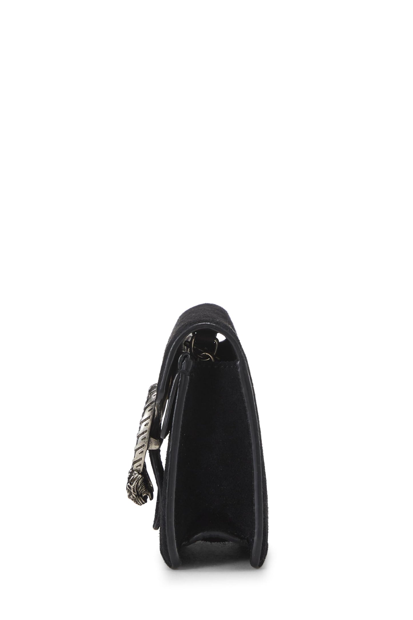 Gucci,  Black Suede Dionysus Shoulder Bag Super Mini, Black