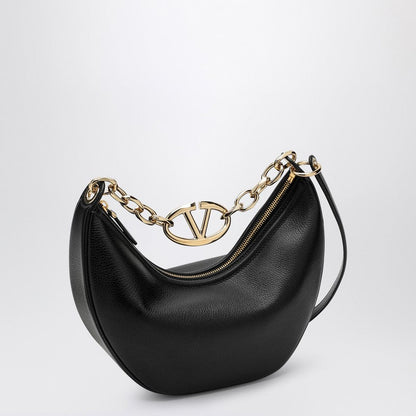 Valentino Garavani Vlogo Moon Black Small Hobo Bag Women