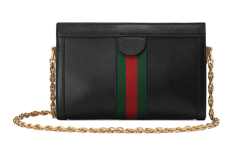 (WMNS) Gucci Leather Ophidia Small Shoulder Bag 'Black' 503877-DJ2DG-1060