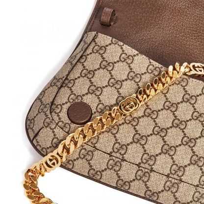 (WMNS) Gucci Blondie Shoulder Bag 'Beige Ebony Supreme' 699268-K9GSG-8358