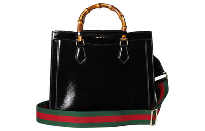 (WMNS) Gucci Diana Medium Tote Bag 'Black Leather' 678842-AADJQ-1060