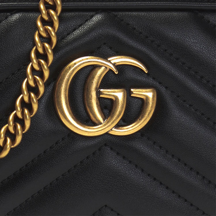 (WMNS) Gucci GG Marmont Shoulder Bag Mini Black 546581-DTDCT-1000