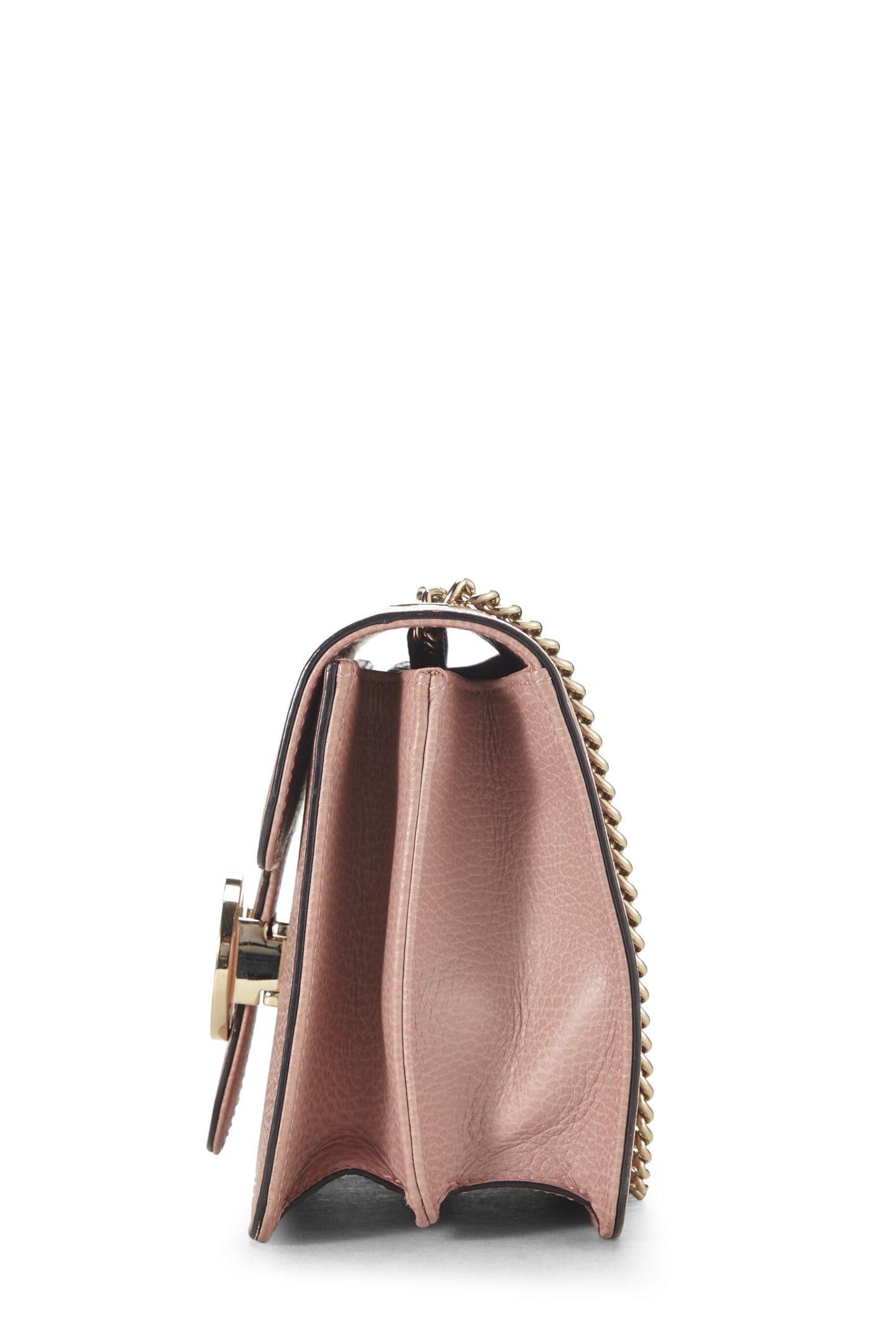 Gucci,  Pink Leather Interlocking Crossbody Small, Pink