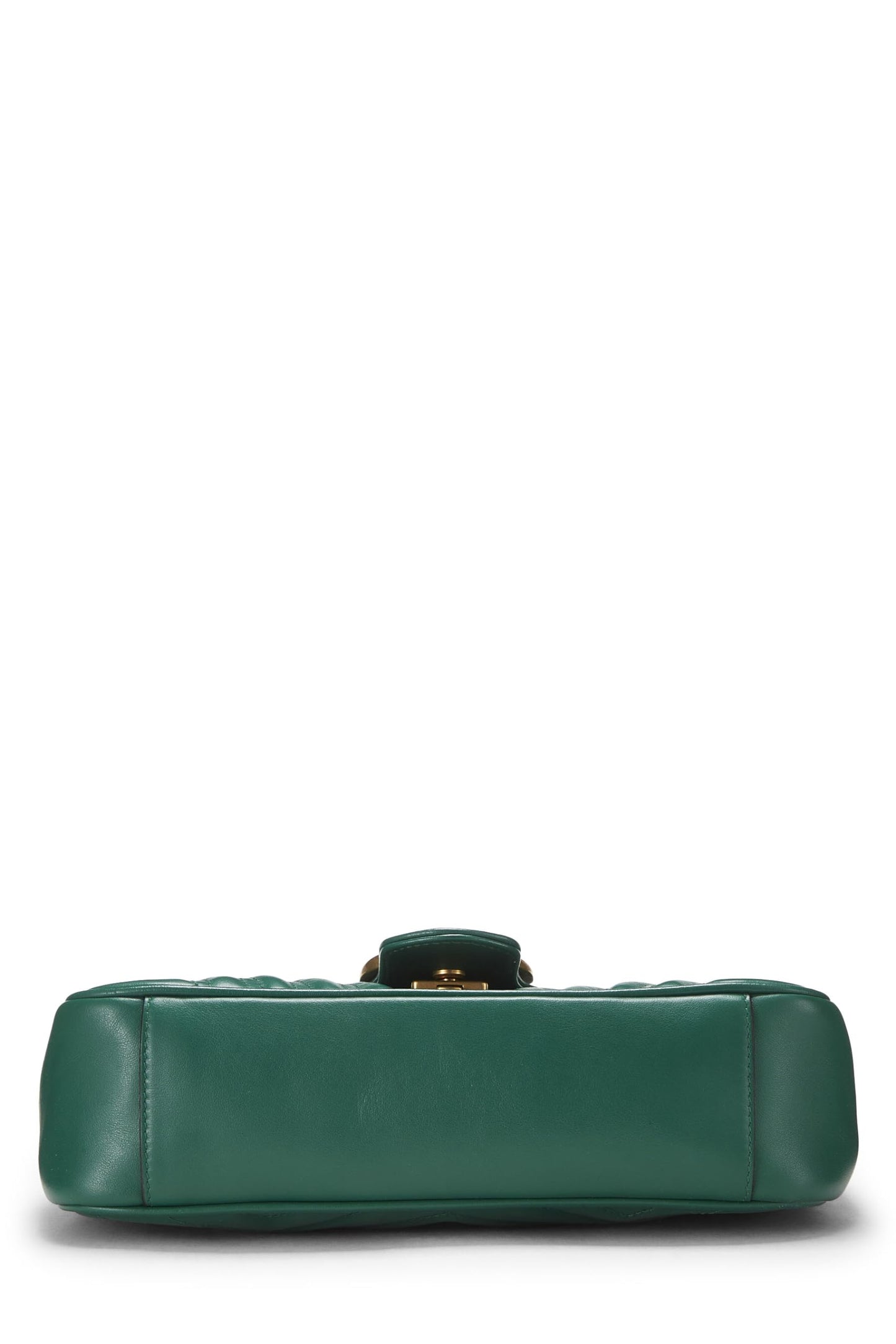 Gucci,  Green Leather GG Marmont Matelassé Mini, Green