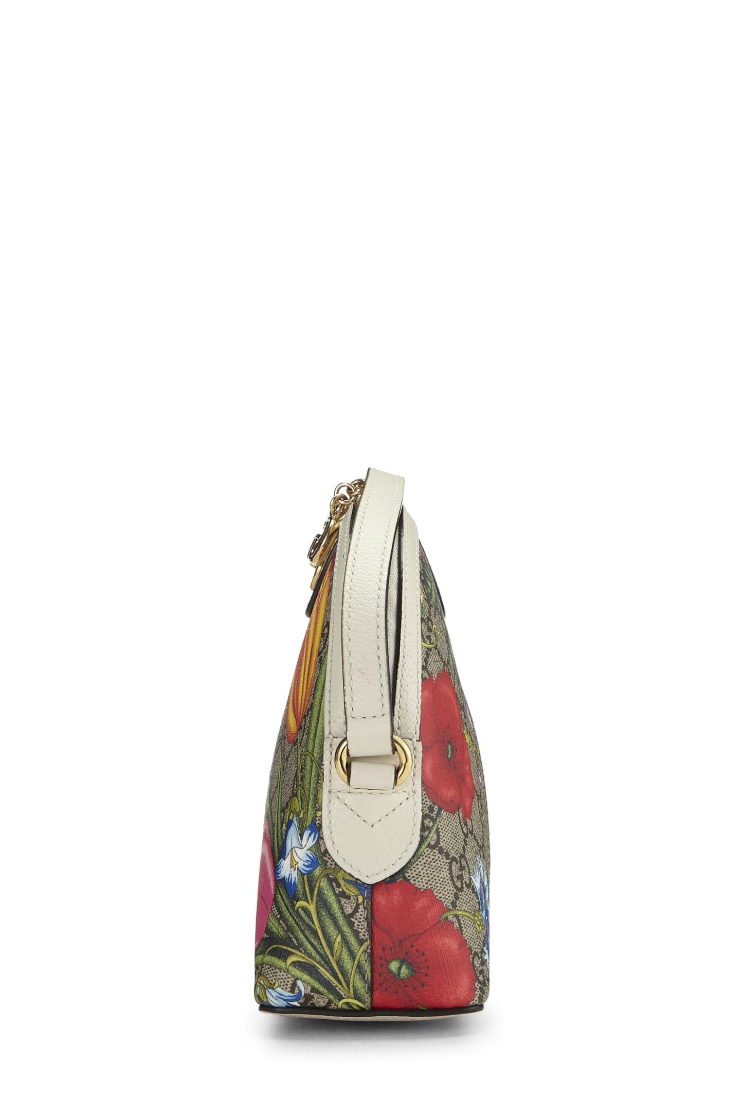 Gucci,  Original GG Supreme Canvas Ophidia Dome Shoulder Bag Small, White