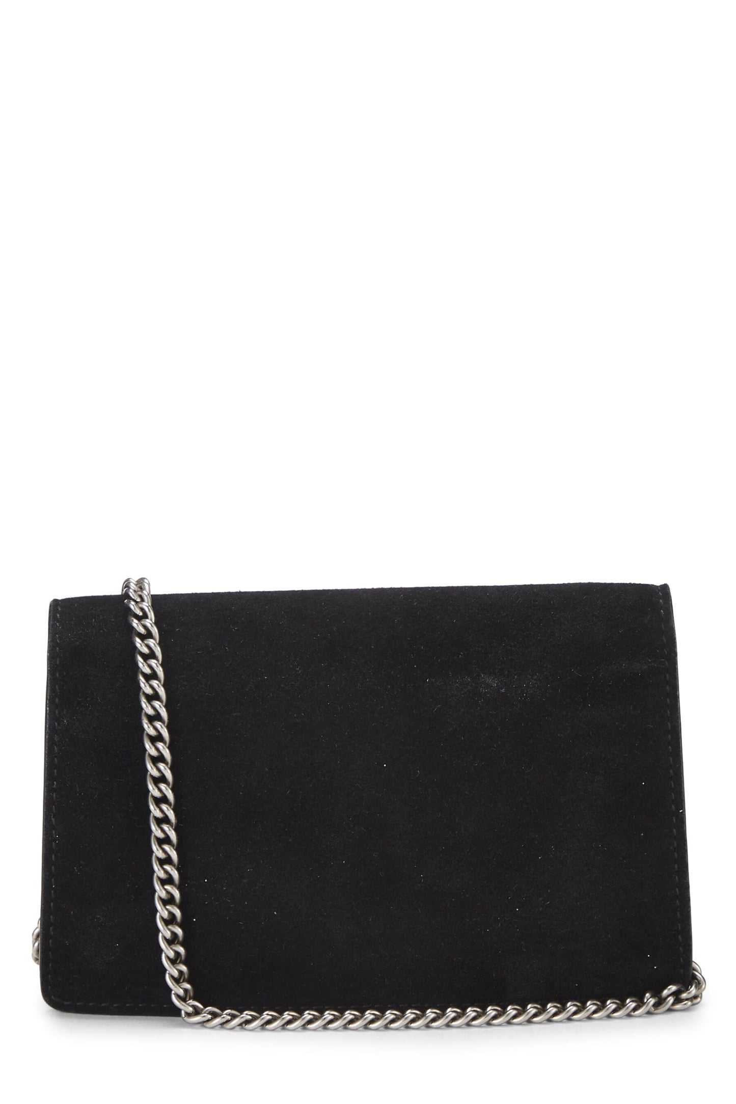 Gucci,  Black Suede Dionysus Shoulder Bag Super Mini, Black