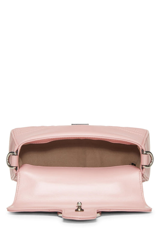 Gucci,  Pink Leather GG Marmont Top Handle Bag Mini, Pink