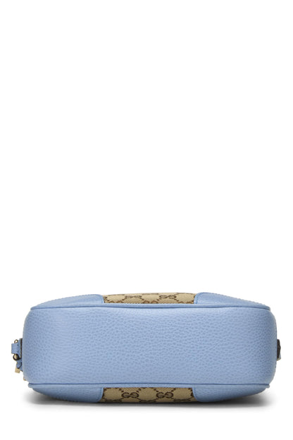 Gucci,  Blue Original GG Canvas Bree Crossbody, Blue