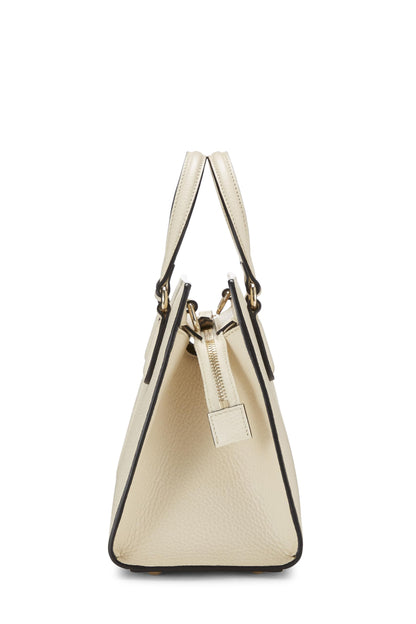 Gucci,  Cream Grained Leather Soho Handbag, White