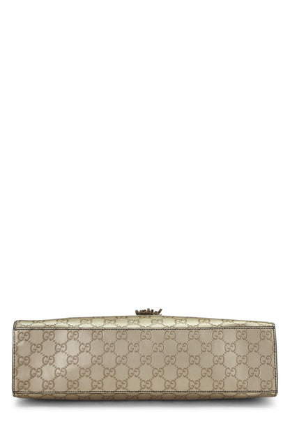 Gucci,  Gold Guccissima Leather Emily Chain Shoulder Bag, Gold