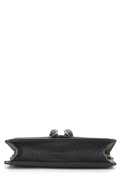 Gucci,  Blakck Dionysus Shoulder Bag Super Mini, Black