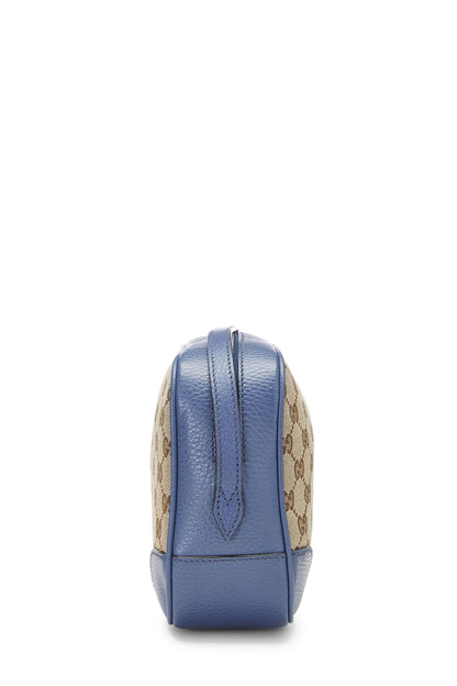 Gucci,  Blue Original GG Canvas Bree Crossbody, Blue